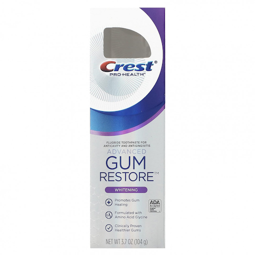 Crest, Pro Health, Advanced Gum Restore, зубная паста с фтором, отбеливающая, 104 г (3,7 унции) #1