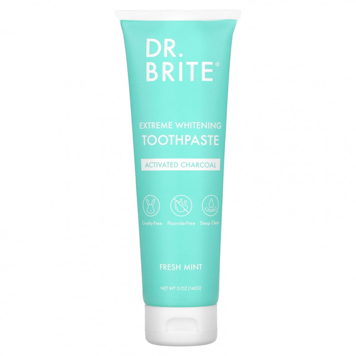 Dr. Brite, Extreme Whitening Toothpaste, активированный уголь, свежая мята, 142 г (5 унций) #1