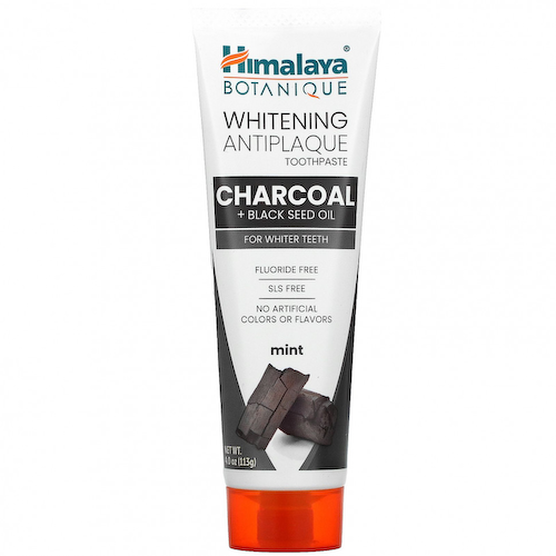 Himalaya, Whitening Antiplaque Toothpaste, Charcoal + Black Seed Oil, Mint , 4.0 oz ( 113 g) #1