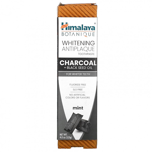 Himalaya, Whitening Antiplaque Toothpaste, Charcoal + Black Seed Oil, Mint , 4.0 oz ( 113 g) #1