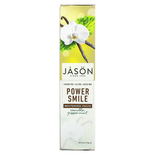 Jason Natural, Powersmile, отбеливающая зубная паста, перечная мята и ваниль, 170 г (6 унций) #1