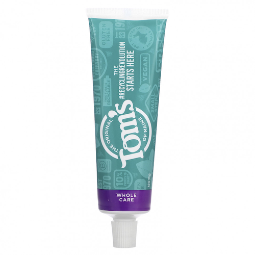 Tom's of Maine, Whole Care Anticavity Toothpaste, Spearmint, 4 oz (113 g) #1