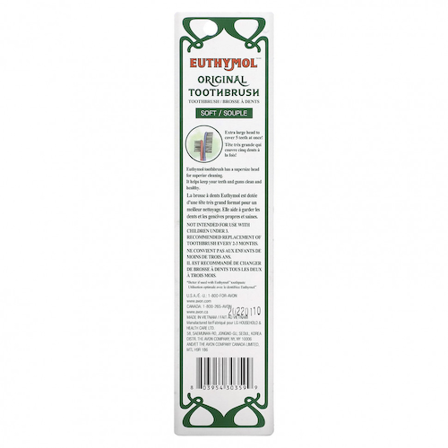 Euthymol, Original Toothbrush, Classic, Soft, 1 Toothbrush #1
