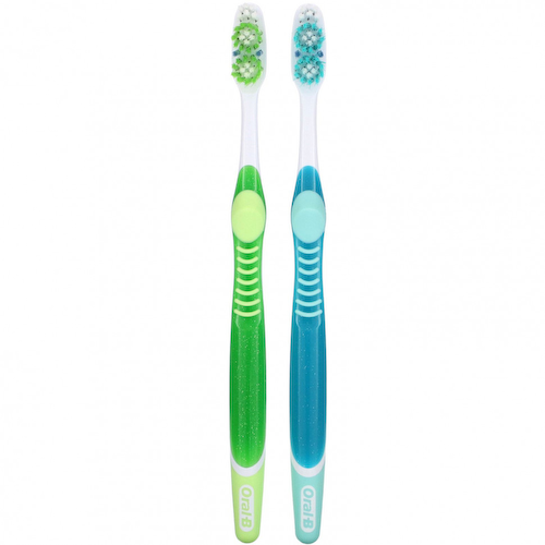 Oral-B, 3D White, зубная щетка Vivid, мягкая, 2 шт. В упаковке #1
