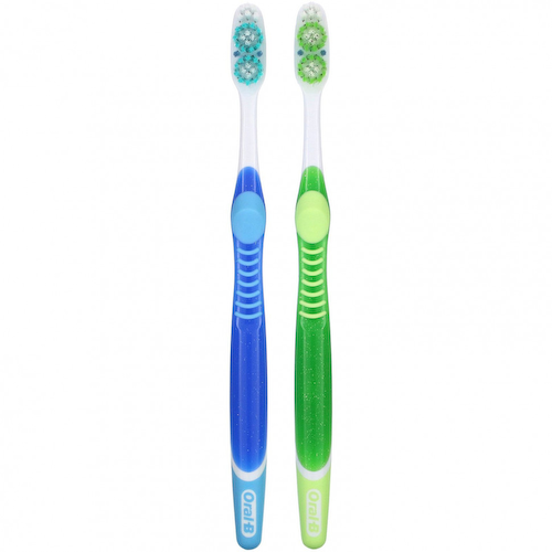 Oral-B, 3D White, зубная щетка Vivid, среднего размера, 2 шт. В упаковке #1