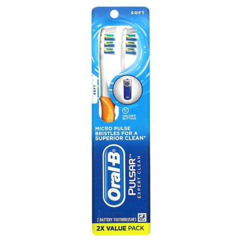 Oral-B, Pulsar, зубная щетка Expert Clean, мягкая, 2 шт. в упаковке #1