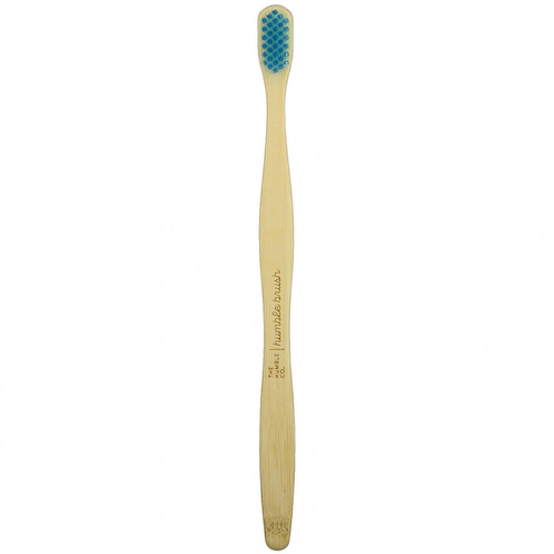The Humble Co., Humble Bamboo Toothbrush, для взрослых чувствительных людей, синий цвет, 1 зубная щетка #1