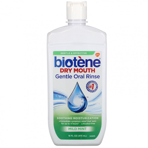 Biotene Dental Products, Dry Mouth, деликатный ополаскиватель для полости рта, «Нежная мята», 473 мл #1