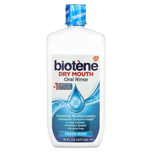 Biotene Dental Products, Ополаскиватель для полости рта Dry Mouth, Fresh Mint, 16 жидких унций (473 мл) #1