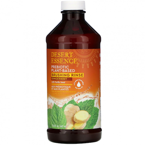Desert Essence, Prebiotic, ополаскиватель на растительной основе, имбирь, 467 мл (15,8 жидк. Унции) #1