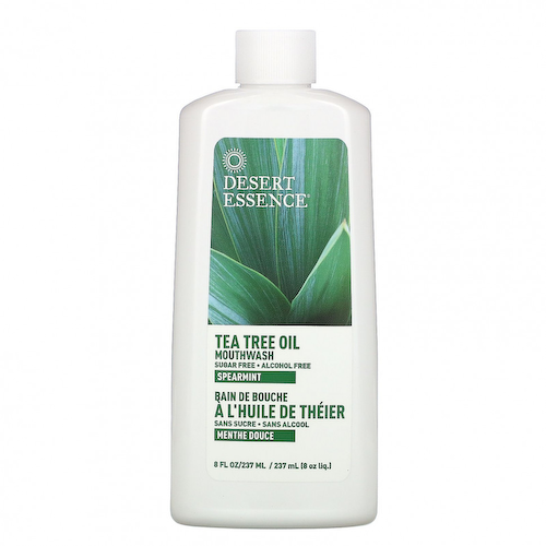 Desert Essence, Tea Tree Mouthwash, Spearmint , 8 fl oz (236 ml) #1