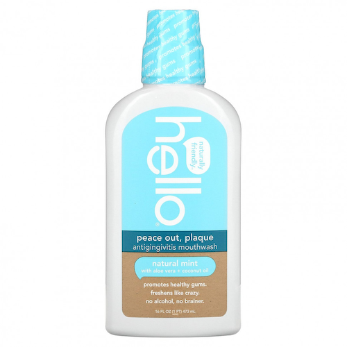 Hello, Antigingivitis Mouthwash, Natural Mint, 16 fl oz (473 ml) #1