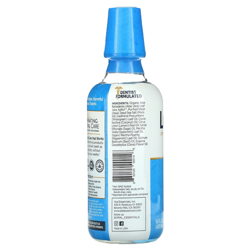 Lumineux Oral Essentials, Сертифицированная нетоксичная отбеливающая жидкость для полоскания рта, 473 мл (16 жидк. Унций) #1