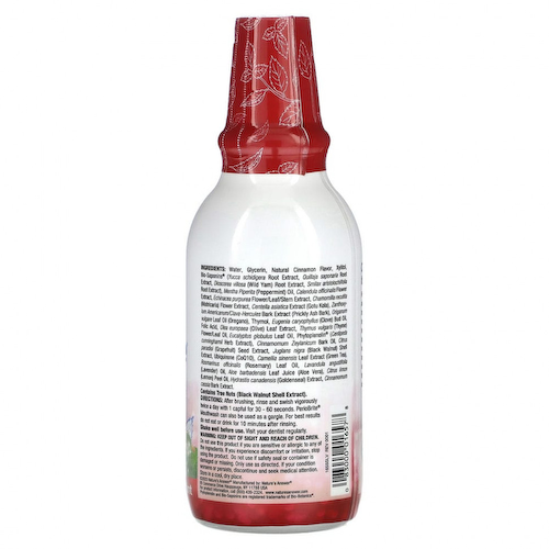 Nature's Answer, PerioBrite, натуральный ополаскиватель для полости рта, корица и мята, 480 мл (16 жидк. унций) #1