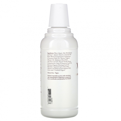 NOW Foods, Ополаскиватель для полости рта XyliWhite, свежесть корицы, 16 жидких унций (473 мл) #1