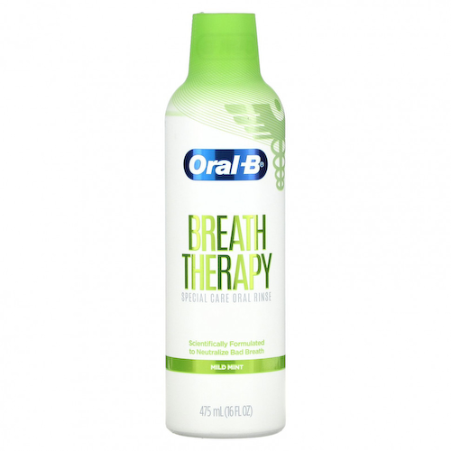 Oral-B, Breath Therapy, ополаскиватель для полости рта для особого ухода, мягкая мята, 475 мл (16 жидк. Унций) #1