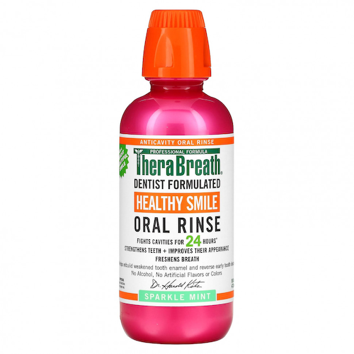 TheraBreath, Healthy Smile, ополаскиватель для полости рта, мята с блеском, 473 мл (16 жидк. Унций) #1