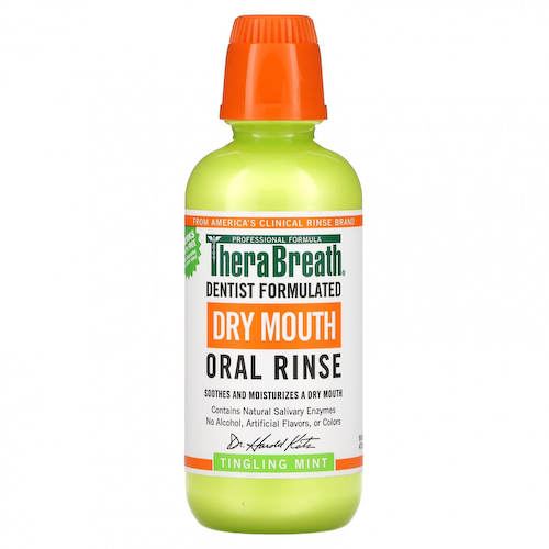TheraBreath, Ополаскиватель от сухости во рту, покалывание мяты, 473 мл (16 fl oz) #1