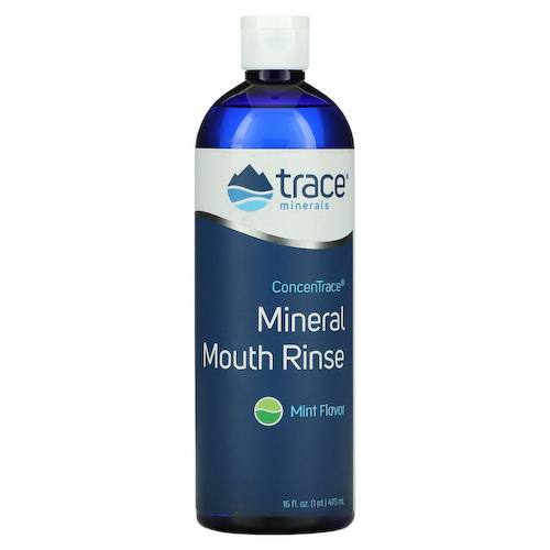 Trace Minerals ®, минеральный ополаскиватель для полости рта ConcenTrace, мята, 473 мл (16 жидк. унций) #1