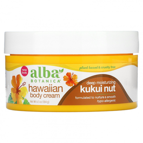 Alba Botanica, Гавайский крем для тела, орех кукуи, 184 г (6,5 унции) #1