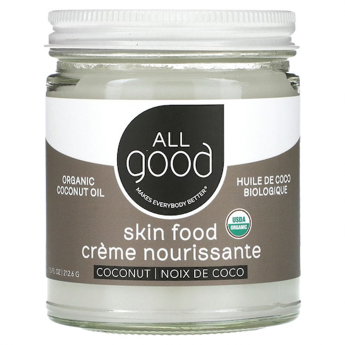 All Good Products, Skin Food, органическое кокосовое масло, 212,6 г (7,5 жидк. Унции) #1