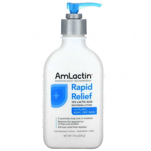 Amlactin, Rapid Relief, восстанавливающий лосьон для кожи с 15% молочной кислотой, без отдушки, 225 г (7,9 унции) #1