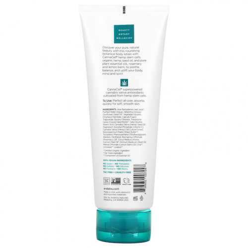 Andalou Naturals, CannaCell, растительный лосьон для тела, радость, розмарин и мелисса, 236 мл (8 жидк. Унций) #1