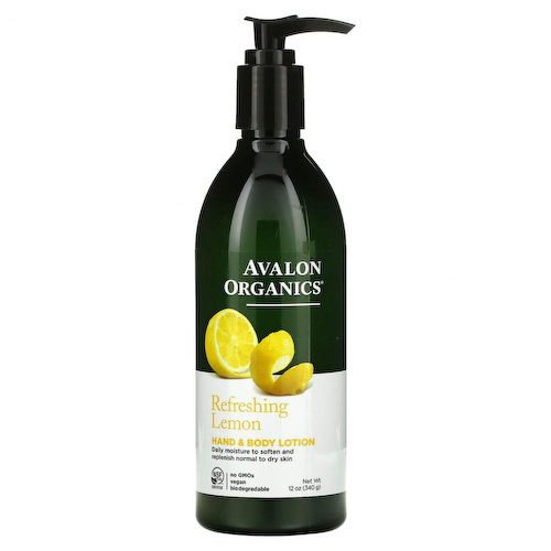 Avalon Organics, Hand & Body Lotion, Refreshing Lemon, 12 oz (340 ml) #1