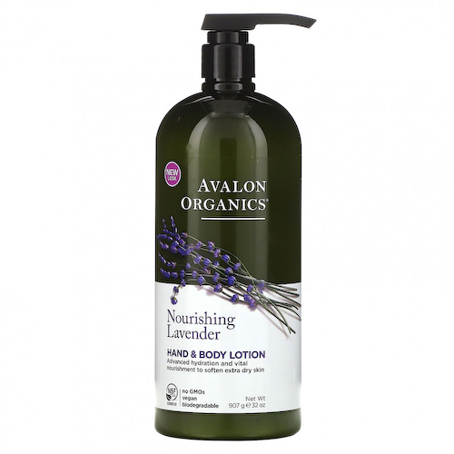 Avalon Organics, Лосьон для рук и тела, питательная лаванда, 907 г (32 унции) #1