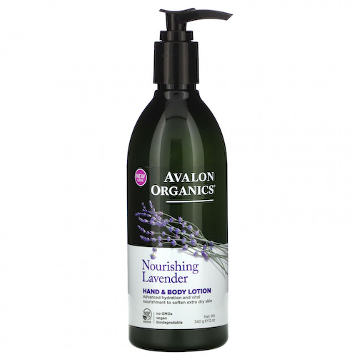 Avalon Organics, Лосьон для рук и тела, питательная лаванда, 340 г (12 унций) #1