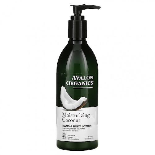 Avalon Organics, Лосьон для рук и тела, увлажняющий кокос, 340 г (12 унций) #1