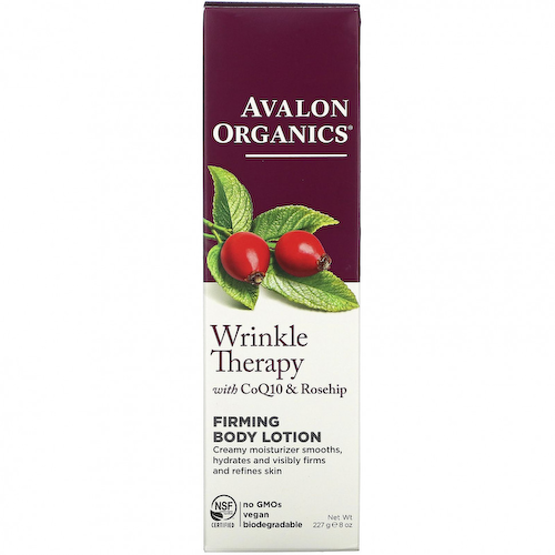 Avalon Organics, средство против морщин с CoQ10 и шиповником, лосьон для тела, повышающий упругость кожи, 227 г (8 унций) #1