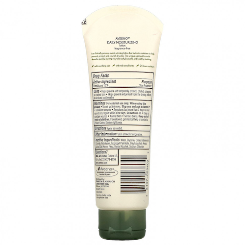 Aveeno, Увлажняющий лосьон для ежедневного применения, без отдушек, 71 г (2,5 унции) #1