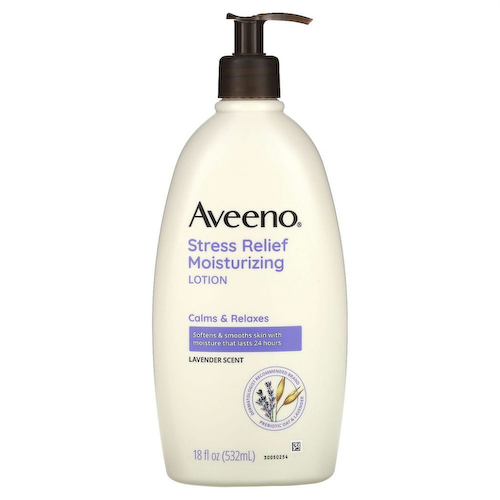 Aveeno, увлажняющий лосьон для снятия стресса, лаванда, 532 мл (18 жидк. унций) #1