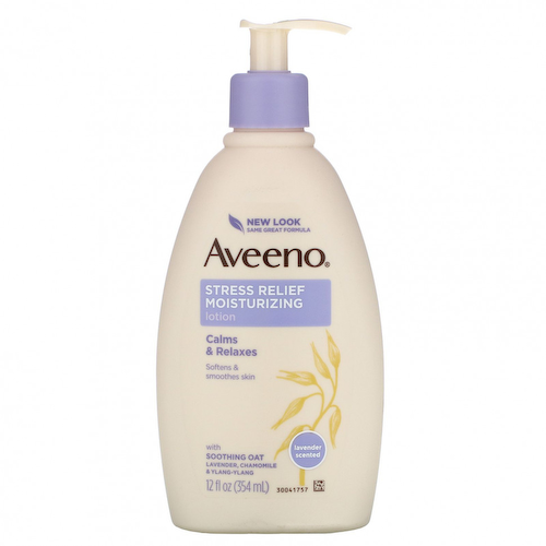 Aveeno, увлажняющий лосьон для снятия стресса, лаванда, 354 мл (12 жидк. унций) #1