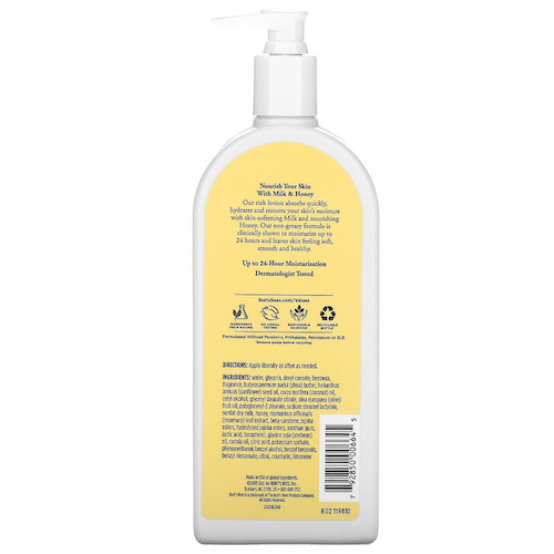Burt's Bees, Лосьон для тела, с молоком и медом, 340,1 г (12 унций) #1