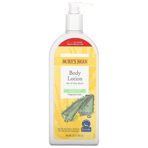 Burt's Bees, Лосьон для тела, масло алоэ и ши, без отдушек, 340,1 г (12 унций) #1