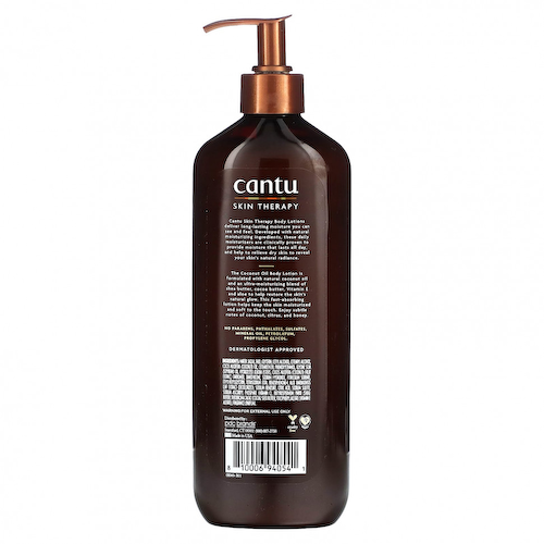 Cantu, Skin Therapy, увлажняющий лосьон для тела, кокосовое масло, 473 мл (16 жидк. Унций) #1