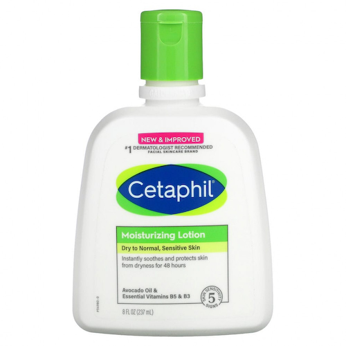 Cetaphil, Увлажняющий лосьон, для сухой и нормальной кожи, масло авокадо и незаменимые витамины B5 и B3, 237 мл (8 жидк. Унций) #1