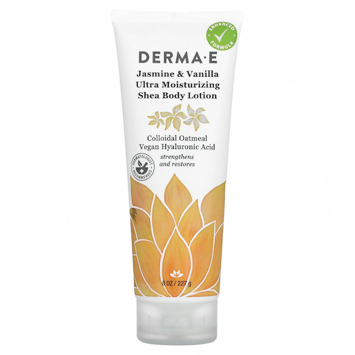Derma E, ультра увлажняющий лосьон для тела с маслом ши, жасмин и ваниль, 227 г (8 унций) #1