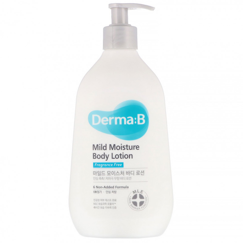 Derma:B, Мягкий увлажняющий лосьон для тела, без отдушек, 400 мл (13,5 жидк. унций) #1