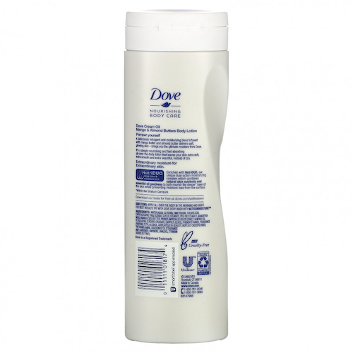 Dove, Nourishing Body Care, крем-лосьон для тела, масла манго и миндаля, 400 мл (13,5 жидк. Унции) #1