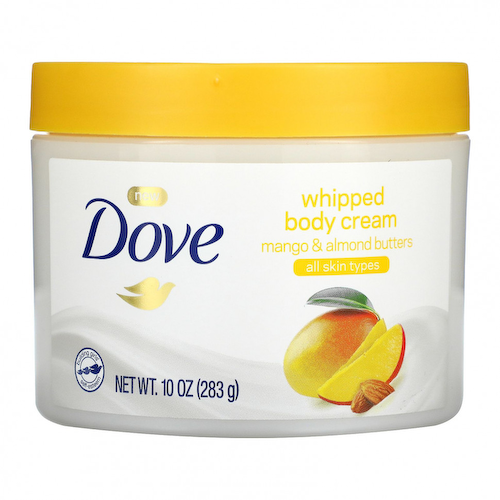 Dove, Взбитый крем для тела, масло манго и миндаля, 10 унций (283 г) #1