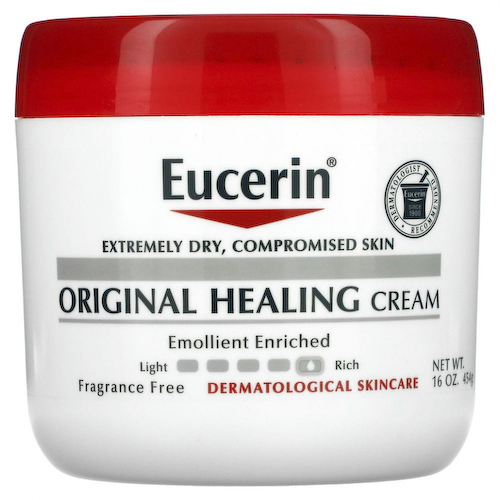 Eucerin, оригинальный заживляющий крем для очень сухой и поврежденной кожи, без отдушек, 454 г (16 унций) #1