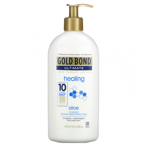 Gold Bond, Ultimate, лосьон для лечения кожи, алоэ, 396 г (14 унций) #1