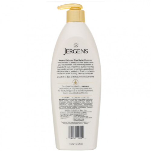 Jergens, Enriching Shea Butter, увлажняющий лосьон с маслом ши, 496 мл #1