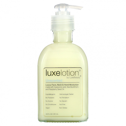 LuxeBeauty, Luxe Lotion, роскошное увлажняющее средство для лица, шеи и рук, без запаха, 251 мл (8,5 жидк. унции) #1