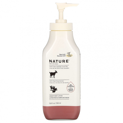 Nature by Canus, Fresh Goat Milk, Крем-лосьон для тела, масло ши, 11,8 жидких унций (350 мл) #1