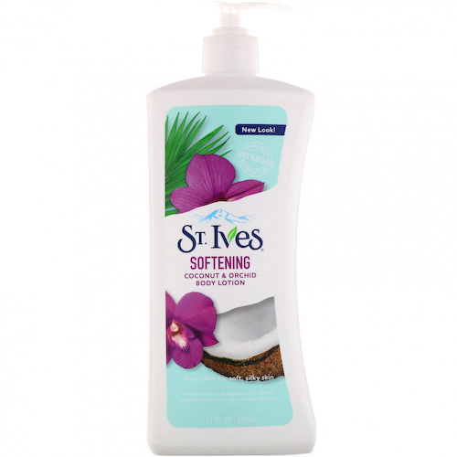 St. Ives, Смягчающий лосьон для тела, кокос и орхидея, 21 жидкая унция (621 мл) #1