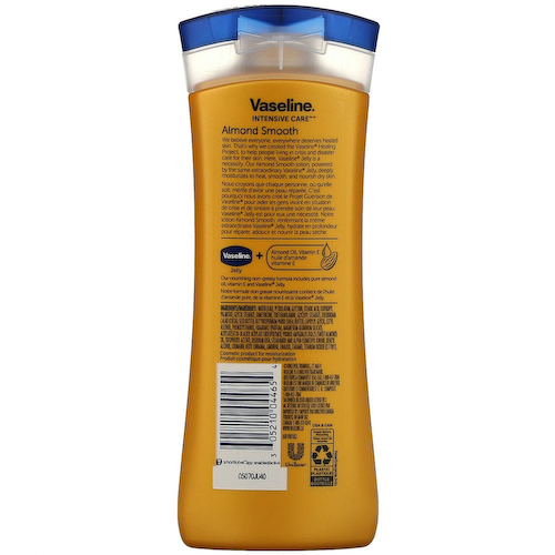 Vaseline, Intensive Care, гладкий лосьон для тела с миндалем, 295 мл (10 жидк. Унций) #1